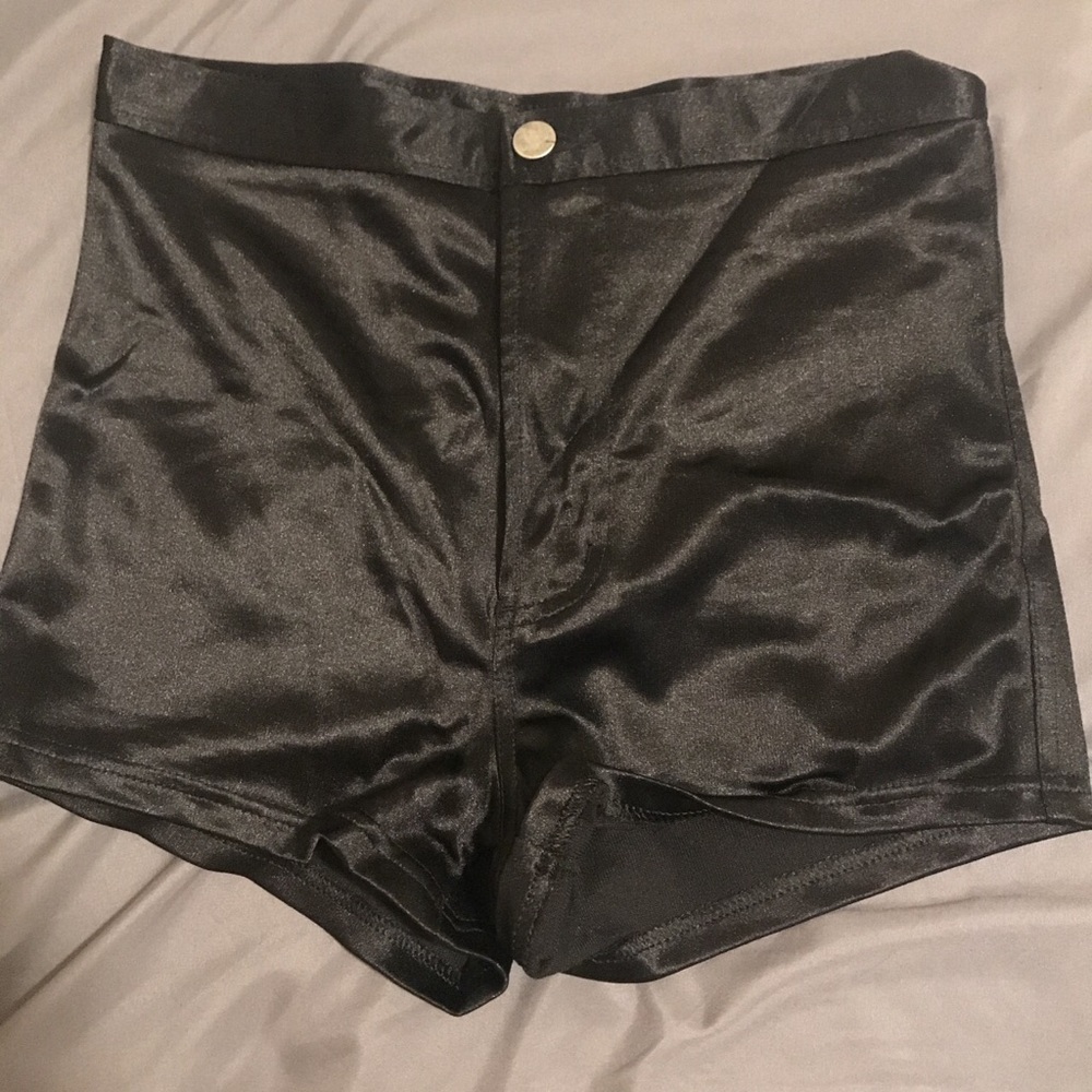 High waisted disco shorts